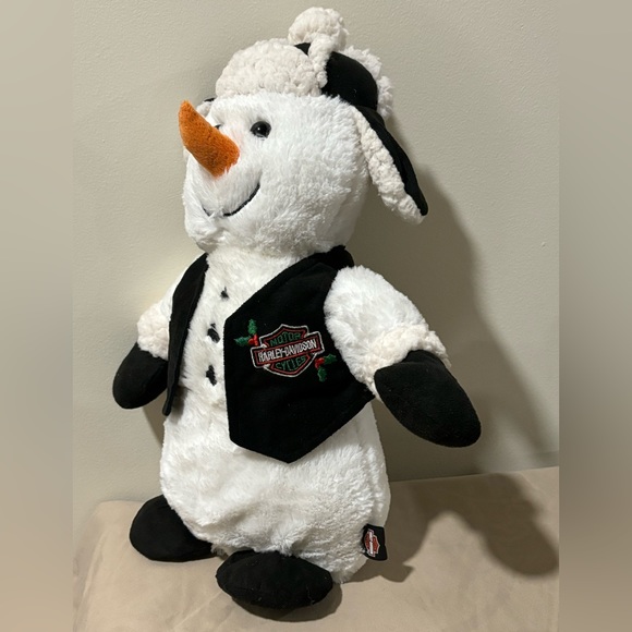 Harley Davidson Snowman Stuffy - Picture 2 of 6
